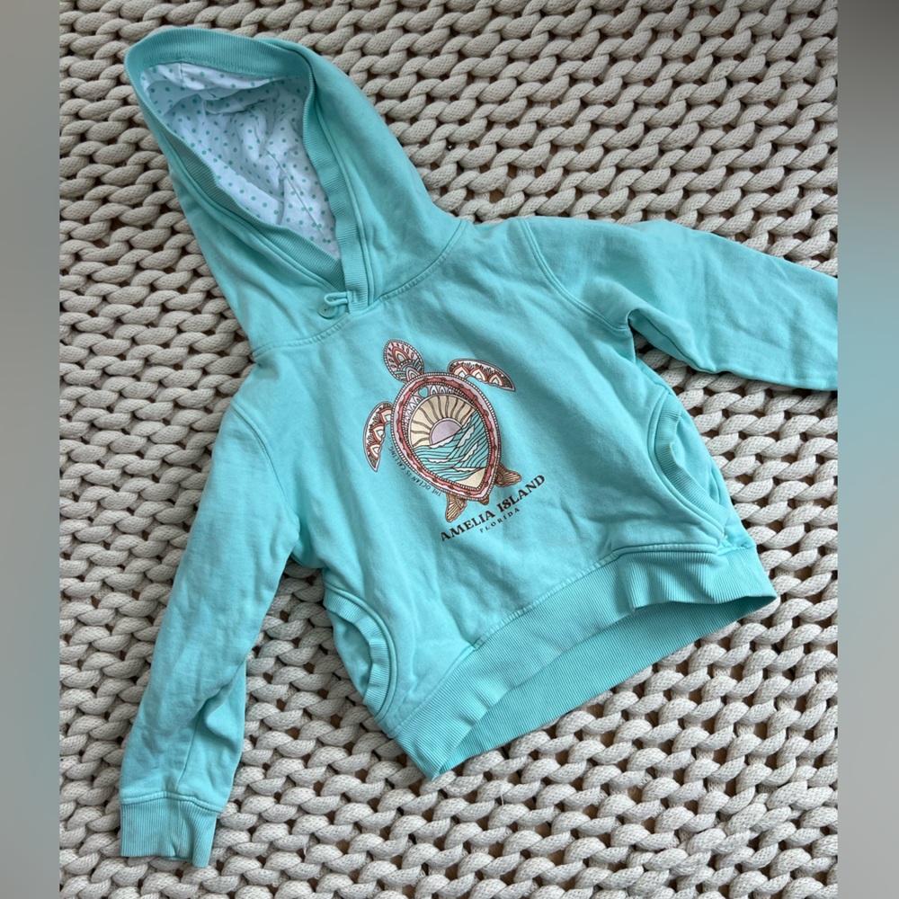 Teal Amelia Island Hoodie size 6
